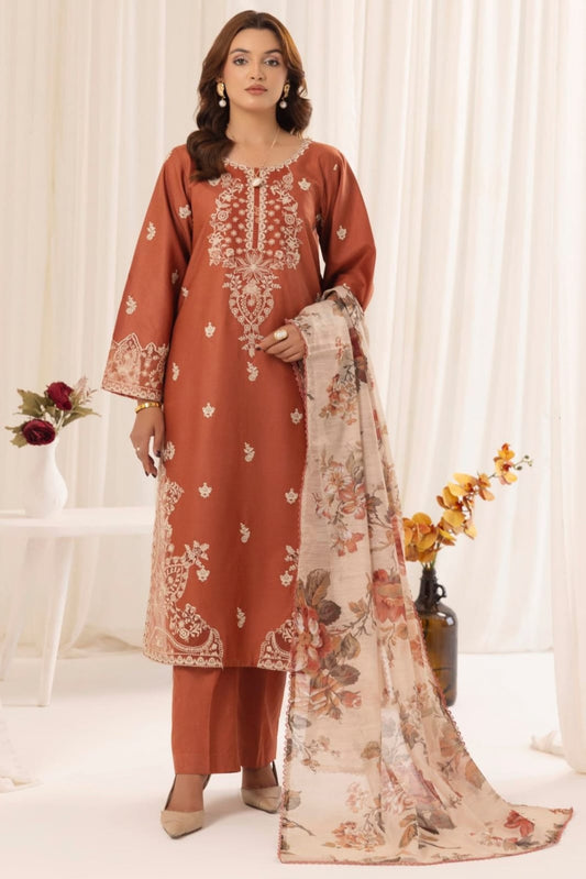 Ghani Luxury Full Embroidered Lawn Unstiched 3PC Suit