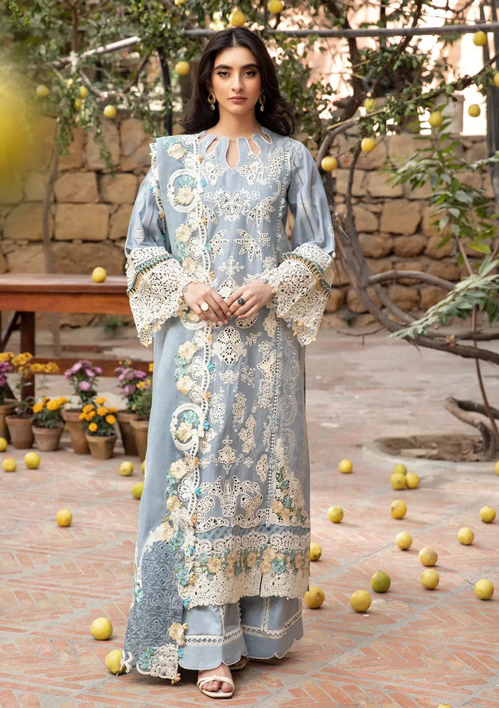 GHANI-Luxury Full Embroidered Chikenkari Lawn Unstiched 3PC Suit