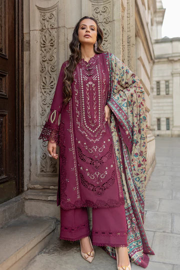 Ghani Luxury Full Embroidered  Chikenkari Lawn Unstiched 3PC Suit
