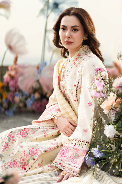 Ghani Luxury Full Embroidered  Chikenkari Lawn Unstiched 3PC Suit