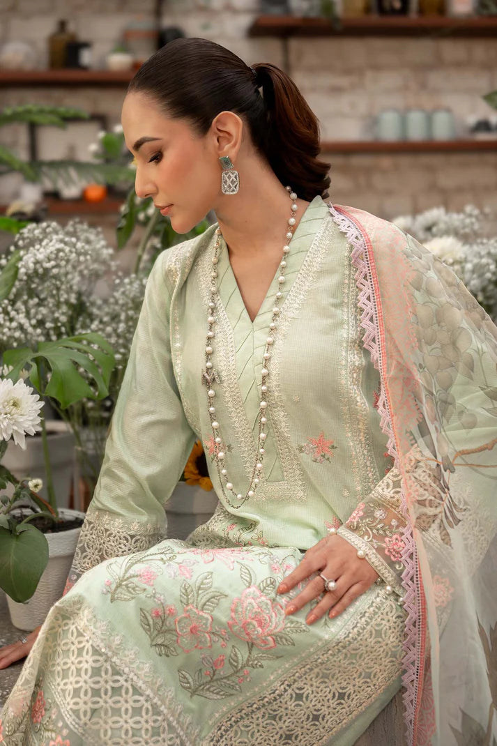 Ghani Luxury Full Embroidered  Chikenkari Lawn Unstiched 3PC Suit
