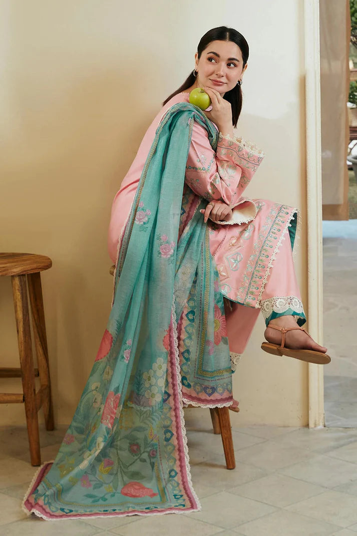 GHANI-Luxury Full Embroidered Chikenkari Lawn Unstiched 3PC Suit