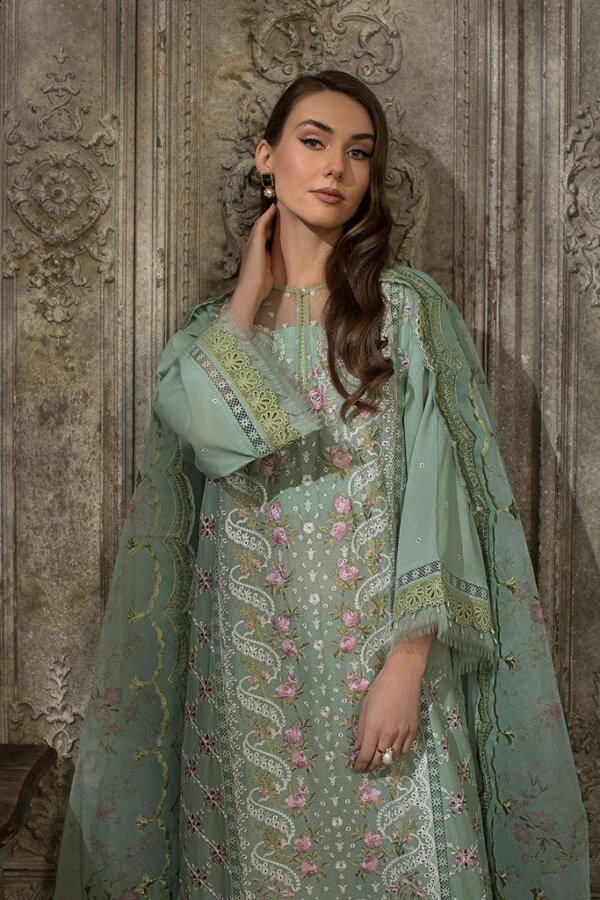 Ghani Luxury Full Embroidered  Chikenkari Lawn Unstiched 3PC Suit