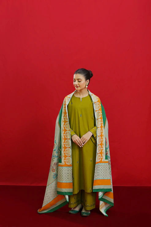 GHANI EMBROIDERED LAWN 3PC UNSTICHED