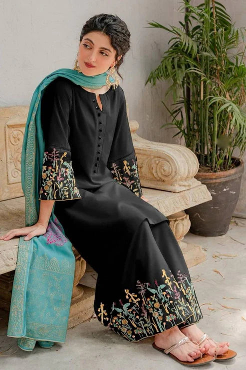 GHANI EMBROIDERED LAWN 3PC UNSTICHED
