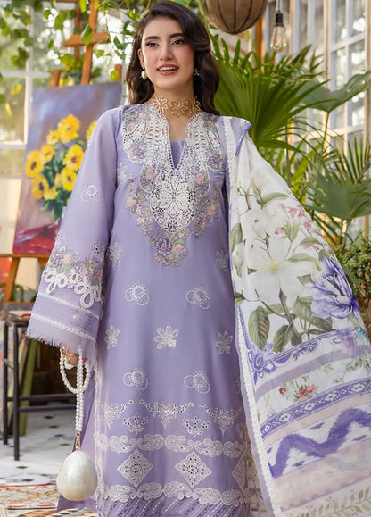 Ghani Luxury Full Embroidered  Chikenkari Lawn Unstiched 3PC Suit