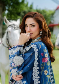 Ghani Luxury Full Embroidered Chikenkari Lawn Unstiched 3PC Suit