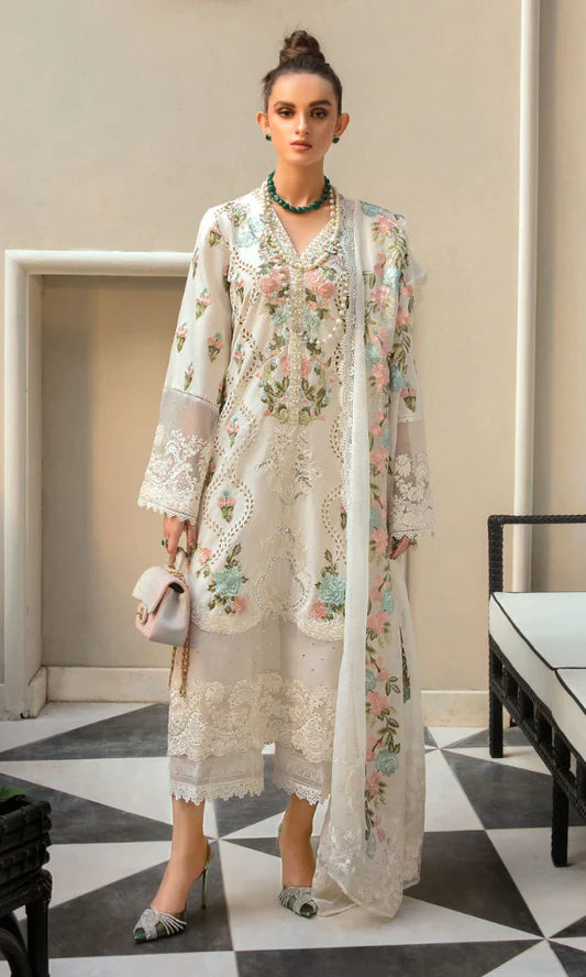 Ghani Luxury Full Embroidered Lawn Unstiched 3PC Suit