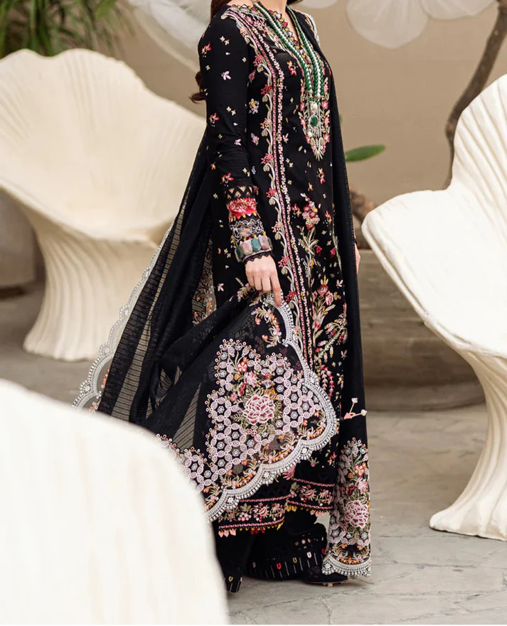 Ghani Luxury Full Embroidered Lawn Unstiched 3PC Suit