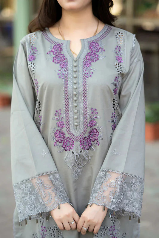 Ghani Luxury Full Embroidered Lawn Unstiched 3PC Suit